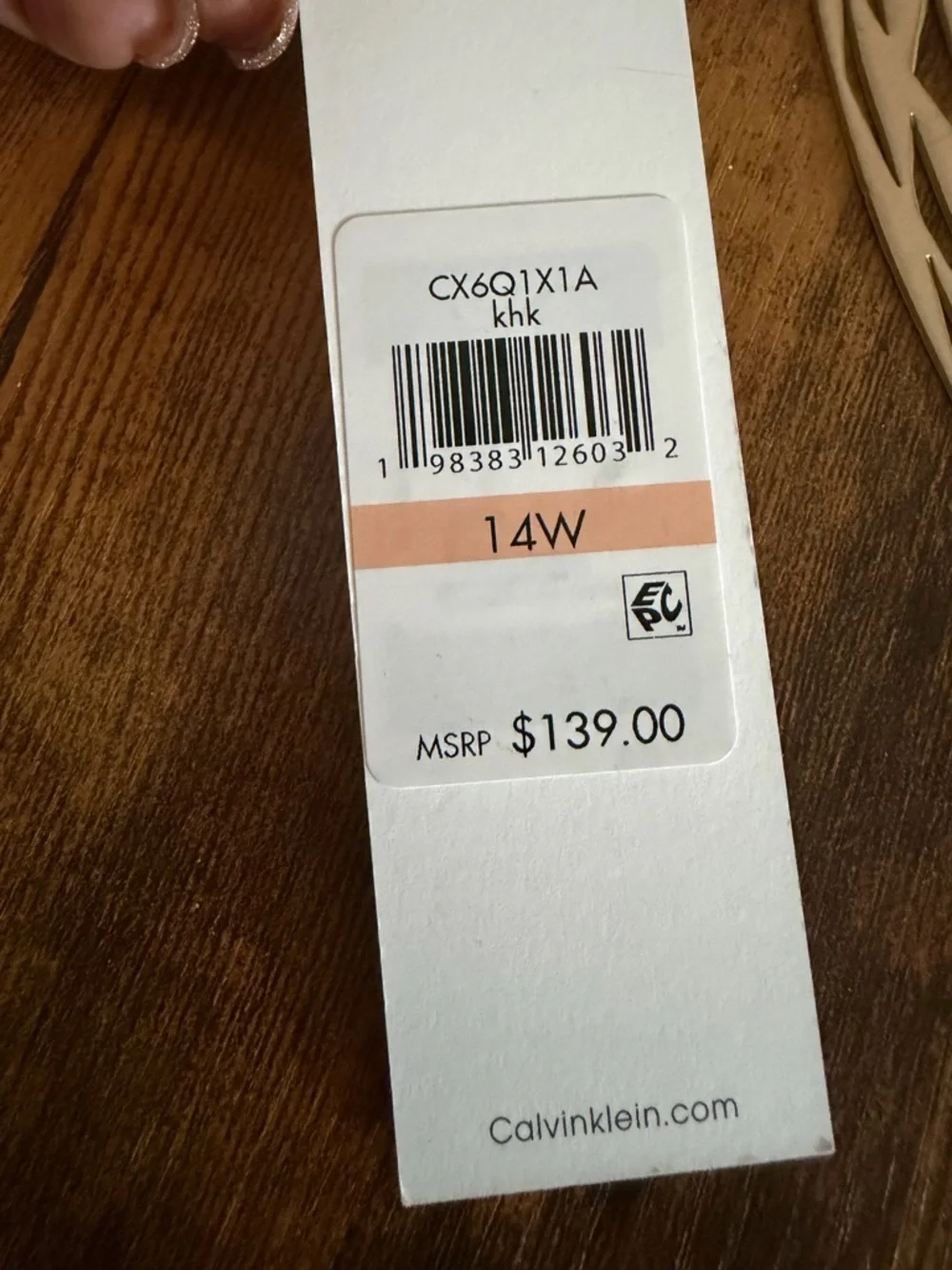 Calvin Klein Beige Midi Wrap Dress with Black Belt Worn once! - Picture 4 of 7